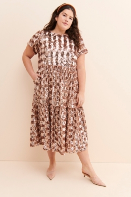 knee length dresses for ladies Bernadette Tulip Wrap Dress