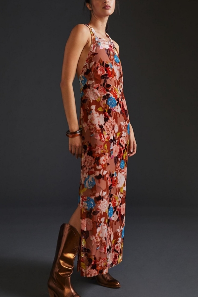 Floral Velvet Maxi Dress | Nuuly