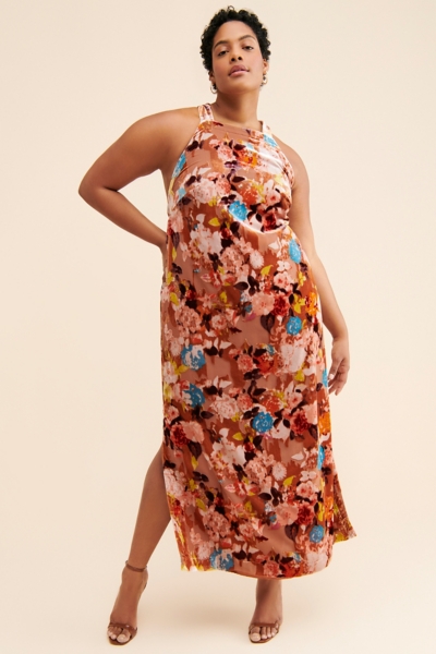 Floral Velvet Maxi Dress | Nuuly