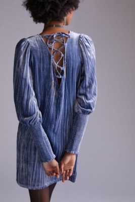 Velvet Shift Mini Dress