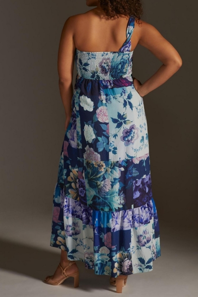 maeve one shoulder maxi dress The Maeve | Pink Evening Formal Dress A-Line One Shoulder Satin Maxi Dress
