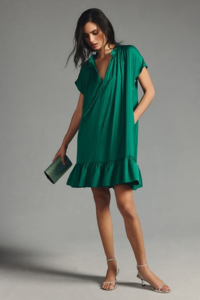 Mock-Neck Swing Dress | Nuuly