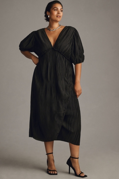 strapless open back dress Ivana Pleated One-Shoulder Dress main image 0