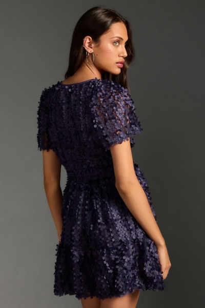 chinese dress ladies The Somerset Mini Dress: Floral Appliqué Edition