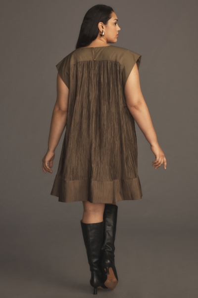 Cap-Sleeve Pliss Mini Dress | Nuuly