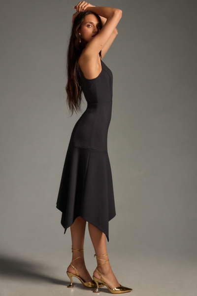 Mock-Neck Lace-Inset Fit & Flare Dress | Nuuly