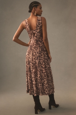 Seamed V-Neck Dress