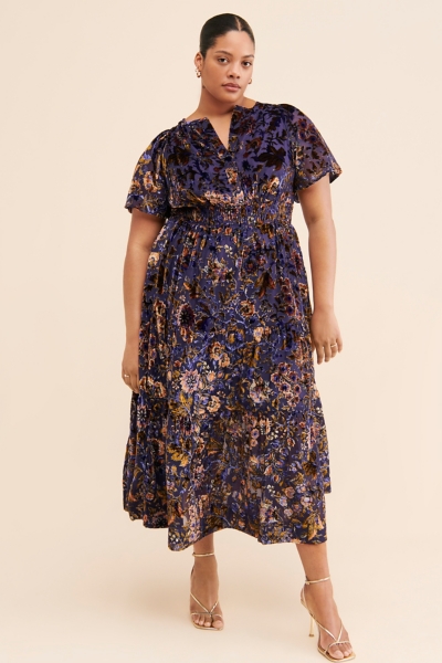 chinese dress ladies Leslie Velvet Maxi Dress
