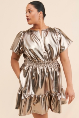 The Somerset Mini Dress: Plus Metallic Edition