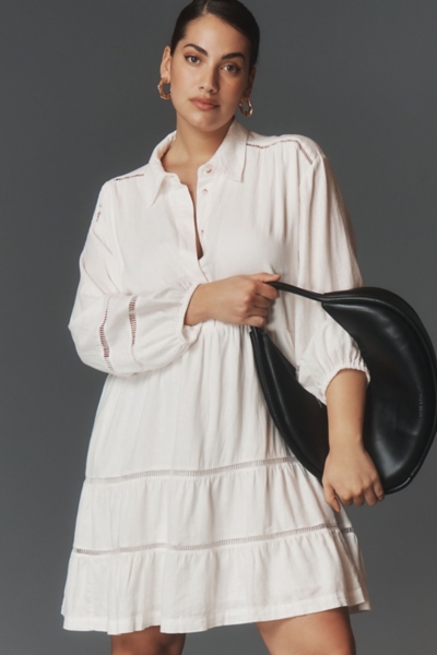 linen dress bali Bali Chalk Linen Dress – Thursdays main image 1