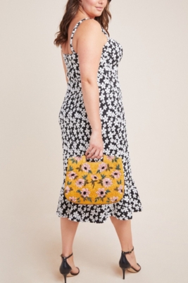 summer dress a line midi Chic On Repeat Black A-Line Midi Dress, X-Large - The Mint Julep Boutique