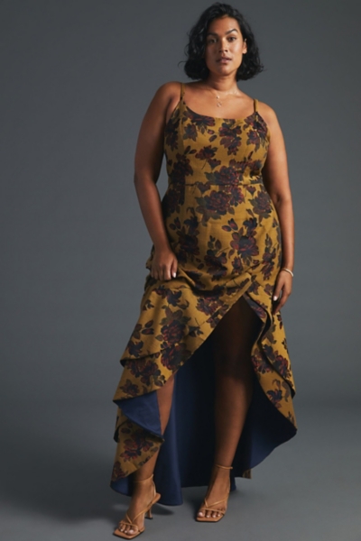 high neck backless maxi dress Divine High Neck Backless Maxi Dress L / Taupe