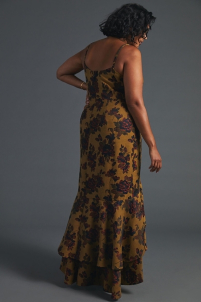 for love and lemons riley maxi dress For Love & Lemons - Eclair Maxi Dress Ivory Floral (Size 6/10) – Goldie's
