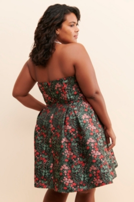 Jacquard Strapless Mini Dress | Nuuly