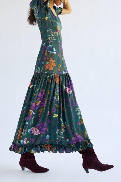Puff-Sleeved Maxi Dress | Nuuly