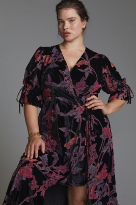 【PORTERNA】Hitch Velvet Long One Piece Wrapped in Velvet Maxi Dress | Nuuly