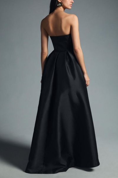 sachin and babi light blue dress Strapless High-Low Bubble Dress