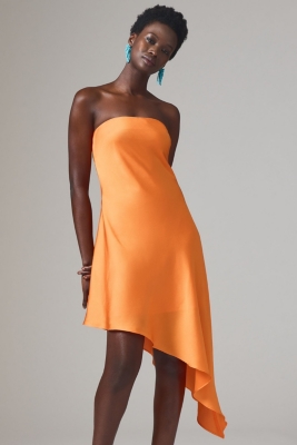 Strapless Asymmetrical Mini Dress Nuuly