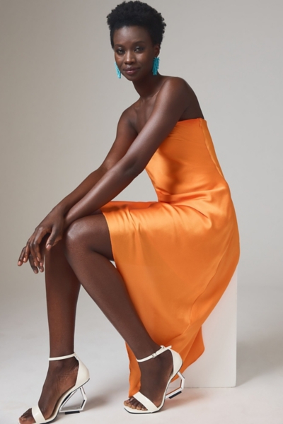 Strapless Asymmetrical Mini Dress | Nuuly