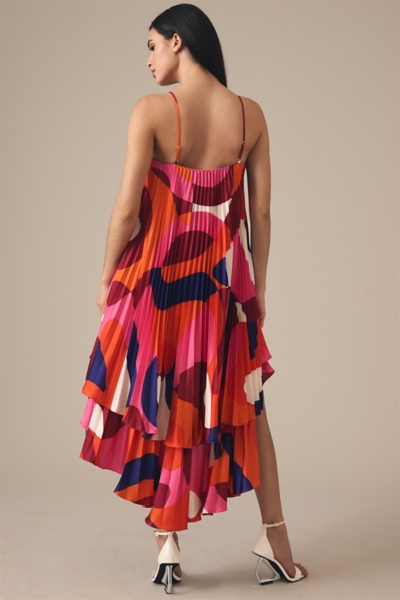 Tiered High-Low Pleated Dress | Nuuly