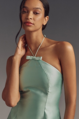 Anthropologie Hutch orders Halter Satin Mini Dress Retail $238 sz Small