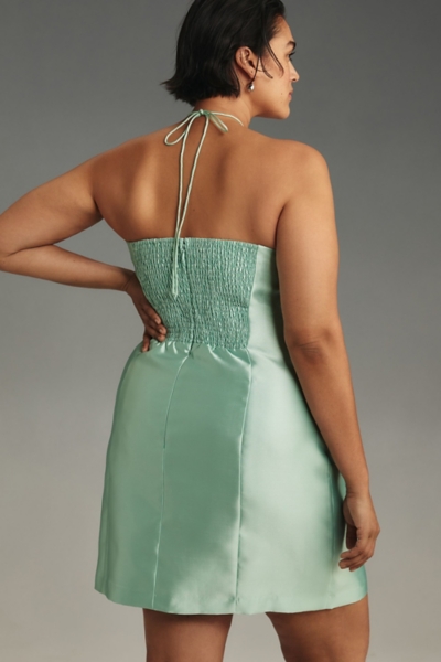 Bow Halter Slim Mini Dress | Nuuly