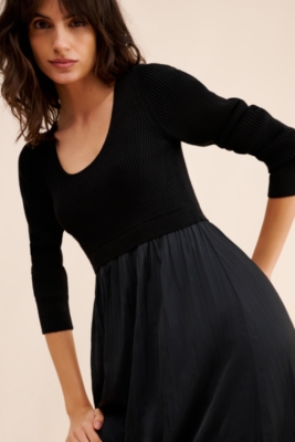 The Thea Twofer Sweater Dress: Scoop-Neck Edition