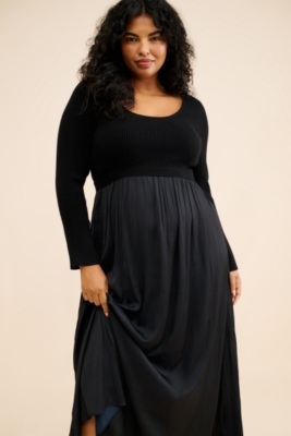 The Thea Twofer Sweater Dress: Scoop-Neck Edition