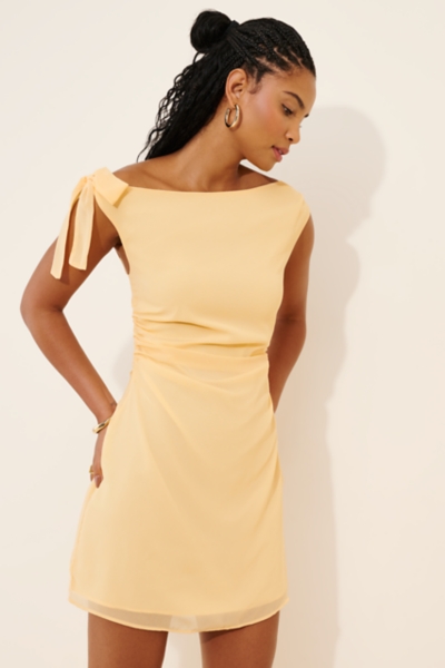 ruffle one shoulder dress Xscape Women's Ruched Ruffled One-Shoulder Dress - White