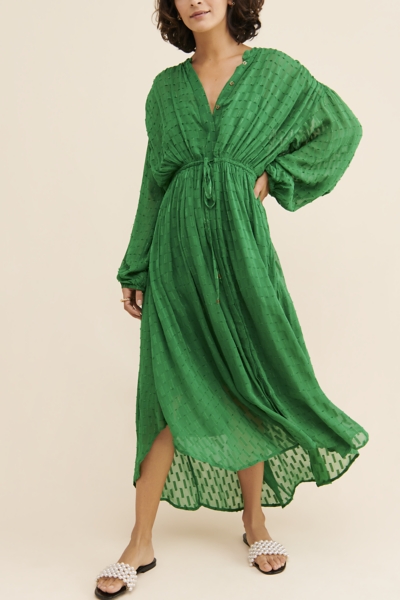 Allene Shimmer Midi Dress | Nuuly