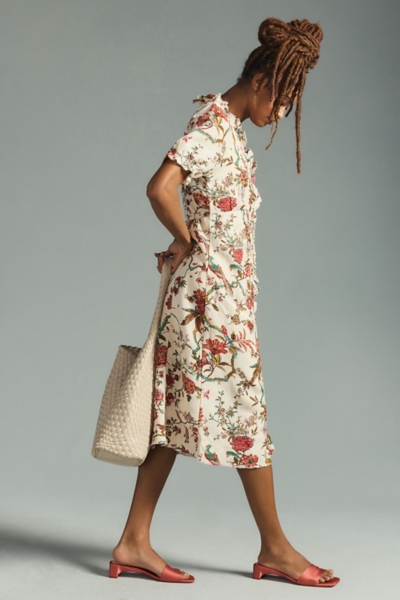 Floral Ruffle Shirt Dress | Nuuly