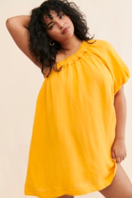 One-Shoulder Pleated Floral Dress