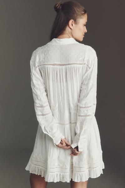 embroidered shirt dress Roller Rabbit Women's Aleph Embroidered Pamela Dress – Saint Bernard