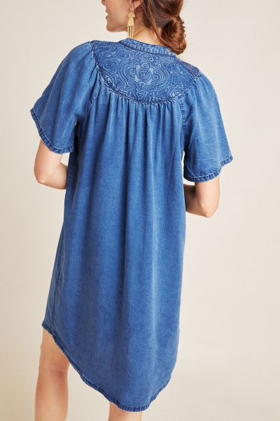 Chambray Tunic Dress | Nuuly