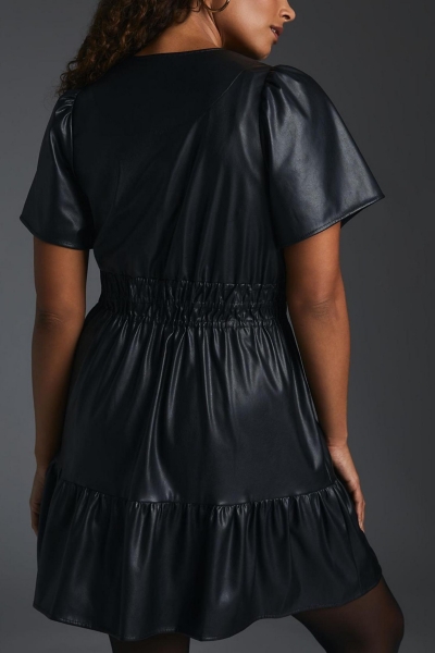 the somerset mini dress faux leather edition The Somerset Mini Dress: Faux Leather Edition