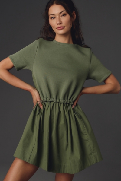 Short-Sleeve Sweatshirt Twofer Mini Dress | Nuuly