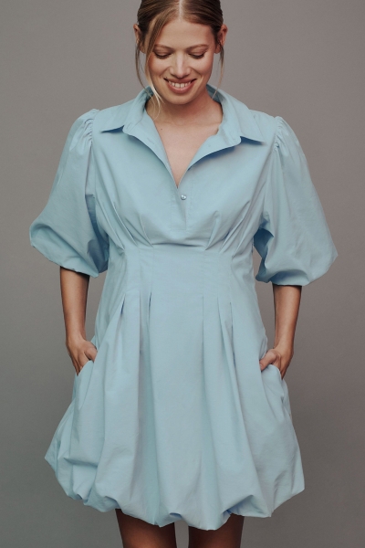 maeve short sleeve collared mini shirt dress Short-Sleeve Collared Mini Shirt Dress