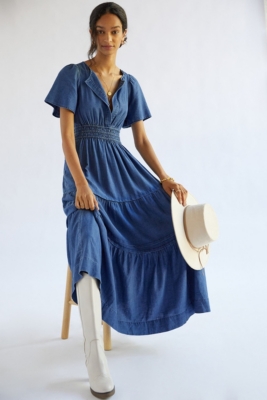 Chambray summer dress best sale