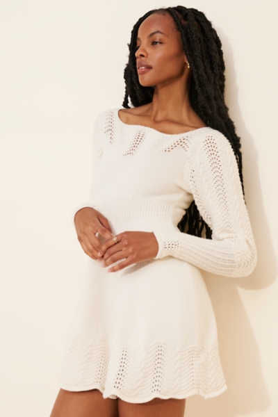 ワンピース yilon pointelle knit dress set Pointelle Sweater Dress | Nuuly