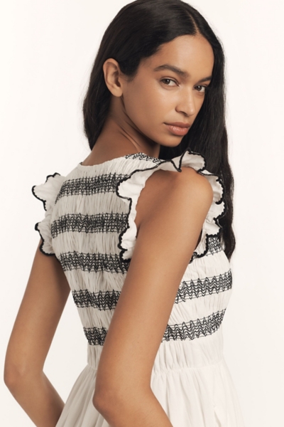 The Peregrine Midi Dress: Embroidered Smocked Edit | Nuuly