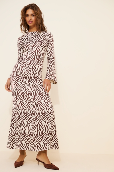 women's black bodycon midi dress Aliza Knit One Shoulder Bodycon Midi Dress • Shop American Threads Women's Trendy Online Boutique White / L