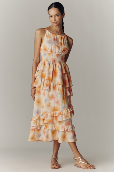 Tiered Ruffle Halter Dress | Nuuly