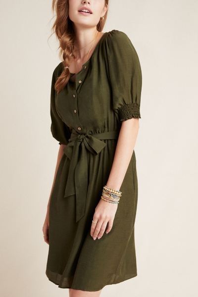 トップス Niku Nicole Puff-Sleeved Shirtdress | Nuuly
