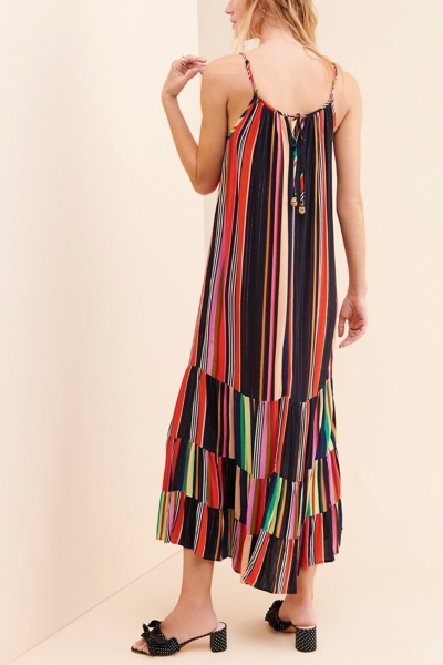 chinese dress ladies Off-White Rainbow Toucans Organic Cotton Maxi Dress  FARM Rio