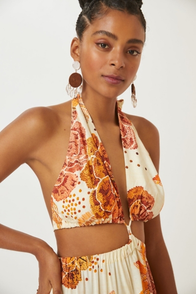 Cutout Floral Maxi Dress | Nuuly