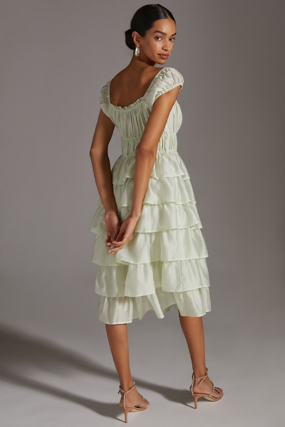 Ruffle Tiered Midi Dress | Nuuly