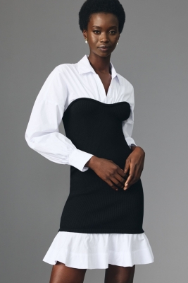 新品未使用】RAW STUDIO LIRY CHOKER DRESS 2 Twofer Collared Mini