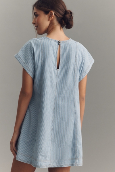 white christmas dresses Julie Mae Denim Mini Dress S / White