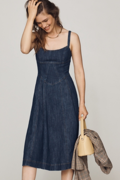 nuuly dresses Sleeveless Studded Faux-Leather Maxi Dress
