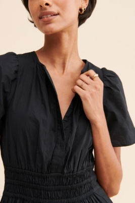 The Tobie Mini Shirt Dress: Tie Neck Edition